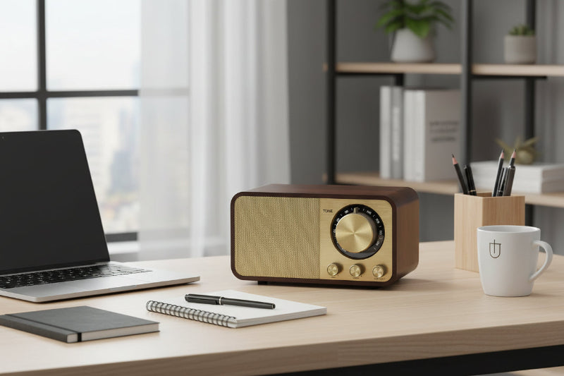 Nostalgic Bluetooth Speaker Bluetooth Sound Retro Classic Speaker Retro Radio Wireless Bluetooth 5.0 Wooden Portable Subwoofer